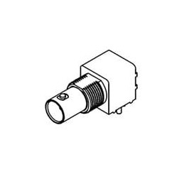 1 pcs : 73138-5003 - RF Connectors / Coaxial Connectors BNC R/A PCB RECEPTAC CB RECEPTACLE BLK