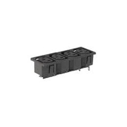 1 pcs : 0909.0021 - AC Power Entry Modules 4 OUTLET UNINSUL SLD