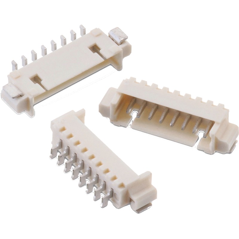 5 pcs - Wurth Elektronik WR-WTB Series Right Angle PCB Header, 9 Contact(s), 1.25mm Pitch, 1 Row(s)