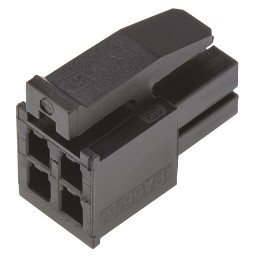 1600 pcs - TE Connectivity, Micro MATE-N-LOK Female Connector Housing, 3mm Pitch, 4 Way, 2 Row