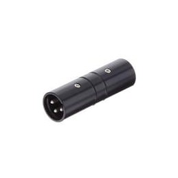 1 pcs : AC3M3MBW - XLR Connectors 3 Pole XLR Male to Male Blank D Shell In-line Adapter Pre-wired Black Finish