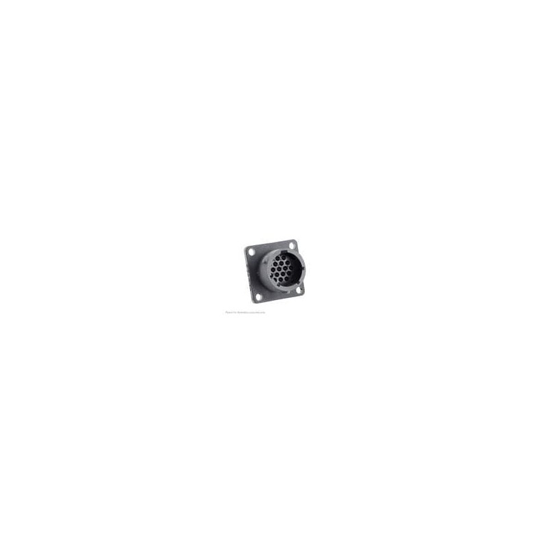 1 pcs : UTSX01419P - Standard Circular Connector Square flange receptacle, without backshell, for 19 male contacts, IP68/69K