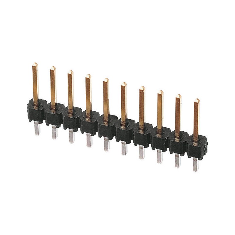 5 pcs - Molex C-Grid III Series Straight Through Hole Pin Header, 20 Contact(s), 2.54mm Pitch, 1 Row(s), Unshrouded