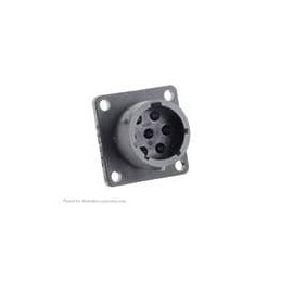 1 pcs : UTSX0147P - Standard Circular Connector Square flange receptacle, without backshell, for 7 male contacts, IP68/69K