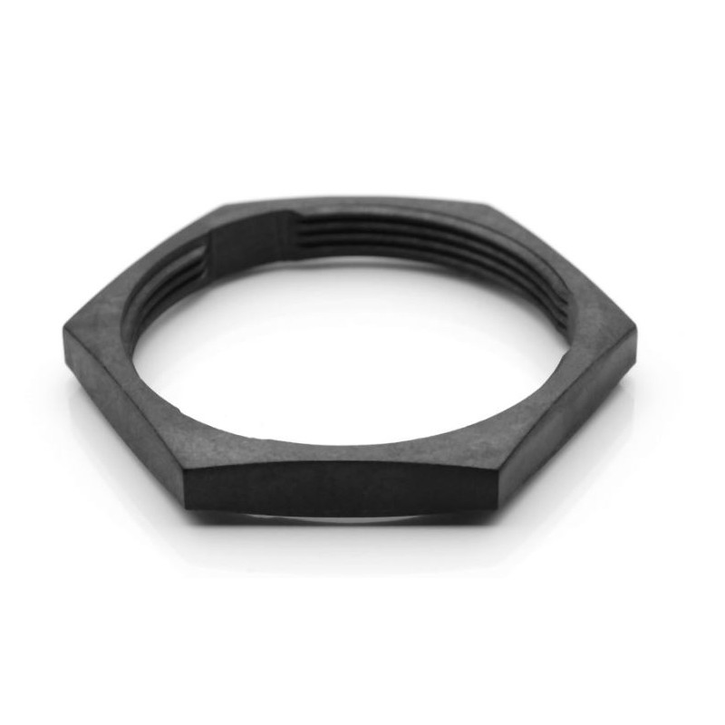 2 pcs - Amphenol Industrial Black Panel Nut, Shell Size 24 for use with Rear Mounting Housing