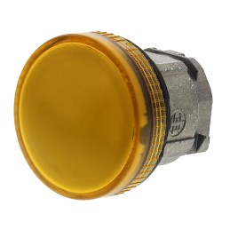 1 pcs - Schneider Electric Orange Pilot Light Head, 22mm Cutout Harmony XB4 Series