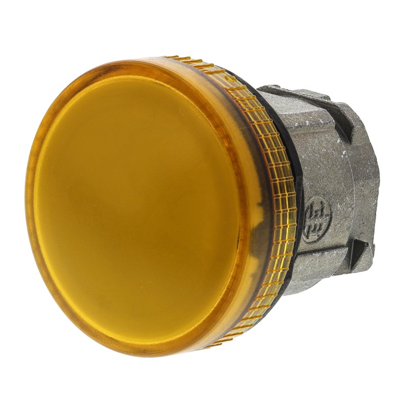 1 pcs - Schneider Electric Orange Pilot Light Head, 22mm Cutout Harmony XB4 Series