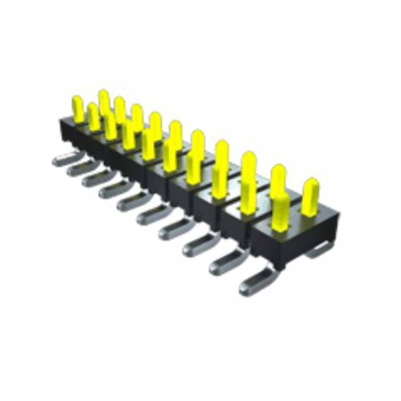 5 pcs - Samtec TMM Series Right Angle Surface Mount Pin Header, 10 Contact(s), 2.0mm Pitch, 2 Row(s), Unshrouded
