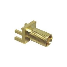1 pcs : CONMCX003.062-L - RF Connectors / Coaxial Connectors MCX Fml Edge Mnt for 0.062' PCB, Extd.