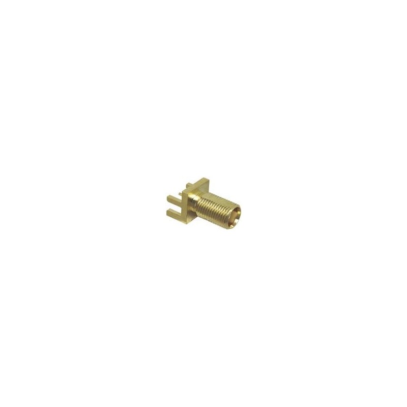 1 pcs : CONMCX003.062-L - RF Connectors / Coaxial Connectors MCX Fml Edge Mnt for 0.062' PCB, Extd.