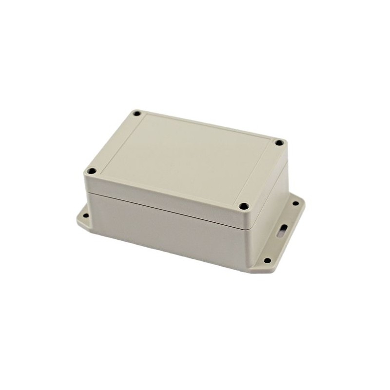 1 pcs - Hammond RP Series Light Grey ABS General Purpose Enclosure, IP65, Flanged, Light Grey Lid, 125 x 85 x 55mm