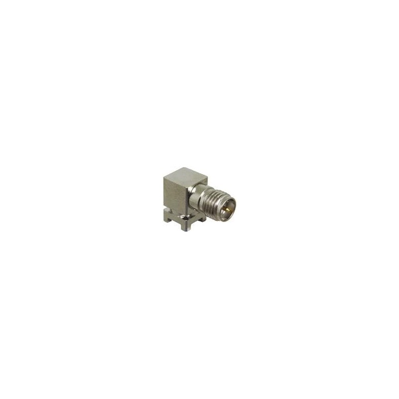 1 pcs : CONREVSMA002-SMD - RF Connectors / Coaxial Connectors RP-SMA Female Right Angle Surface Mount