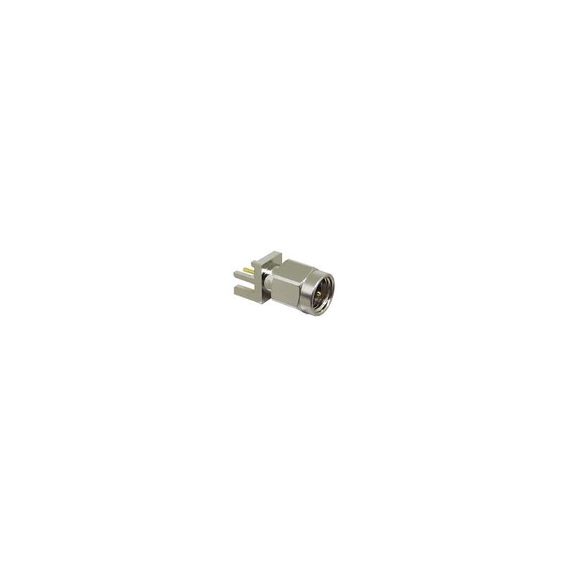 1 pcs : CONSMA013.062 - RF Connectors / Coaxial Connectors SMA Mal Edge Mnt for .062' Thick Brds