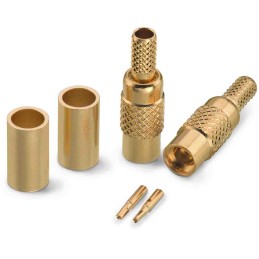 2 pcs - Wurth Elektronik WR-MMCX Series, jack Cable Mount MMCX Connector, 50Ω, Crimp Termination, Straight Body