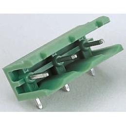 5 pcs - Phoenix Contact 7.62mm Pitch 3 Way Right Angle Pluggable Terminal Block, Header, Through Hole, Solder Termination