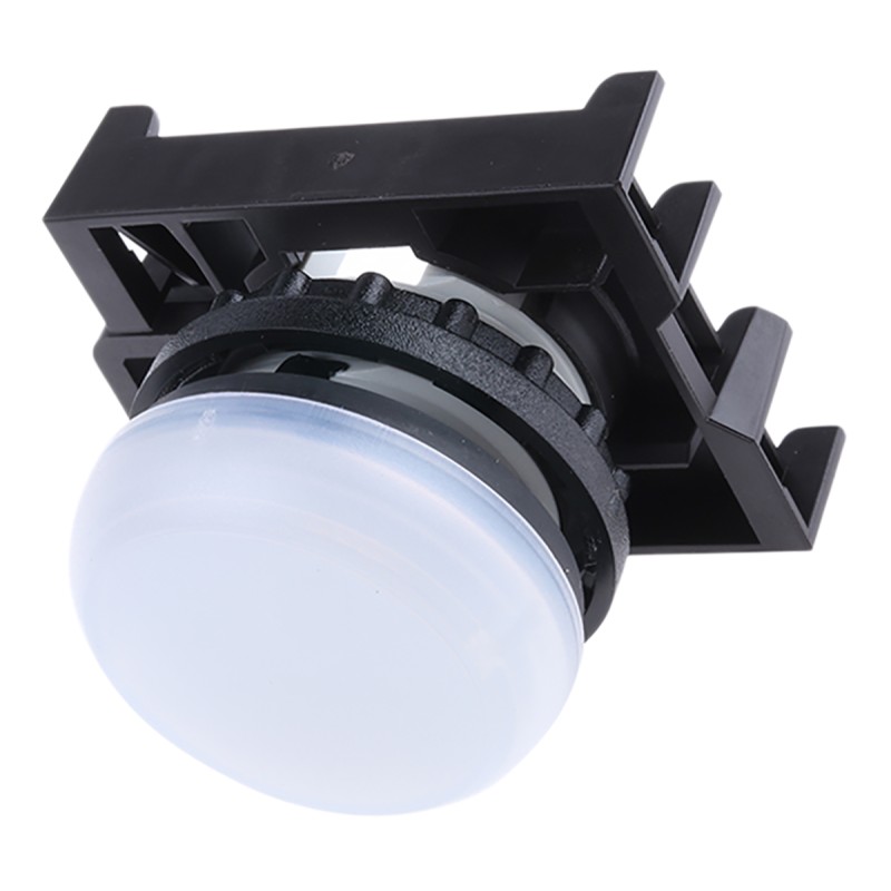 1 pcs - Eaton White Pilot Light Head, 22.5mm Cutout RMQ Titan M22 Series