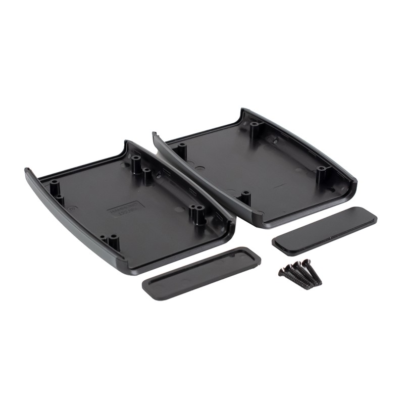 1 pcs - Hammond 1553 Series Black Plastic Hand Held Enclosure, Integral Battery Compartment, IP54, 117 x 79 x 24mm