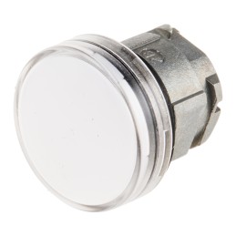 1 pcs - Schneider Electric White Pilot Light Head, 22mm Cutout Harmony XB4 Series