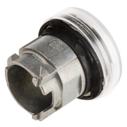 1 pcs - Schneider Electric White Pilot Light Head, 22mm Cutout Harmony XB4 Series