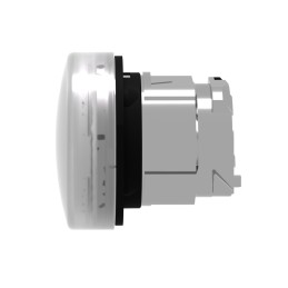 1 pcs - Schneider Electric White Pilot Light Head, 22mm Cutout Harmony XB4 Series