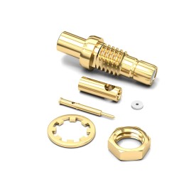 2 pcs - Wurth Elektronik WR-SMB Series, jack Cable Mount SMB Connector, 50Ω, Crimp Termination, Straight Body