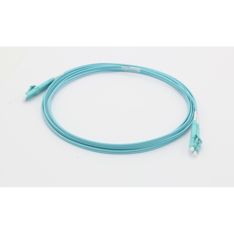 1 pcs - Molex Premise Networks LC to LC Duplex OM3 Multi Mode OM3 Fibre Optic Cable, 50/125μm, Light Blue, 2m