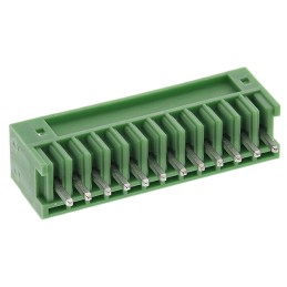 5 pcs - Phoenix Contact 2.5mm Pitch 12 Way Pluggable Terminal Block, Plug, Through Hole, Solder Termination