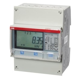 1 pcs - ABB 3 Phase LCD Energy Meter, Type Transformer Connected
