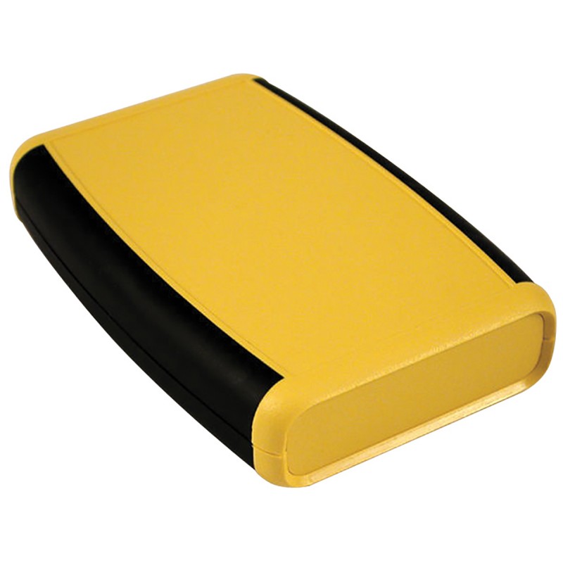 1 pcs - Hammond 1553 Series Yellow ABS Handheld Enclosure, Integral Battery Compartment, IP54, 147 x 89 x 25mm
