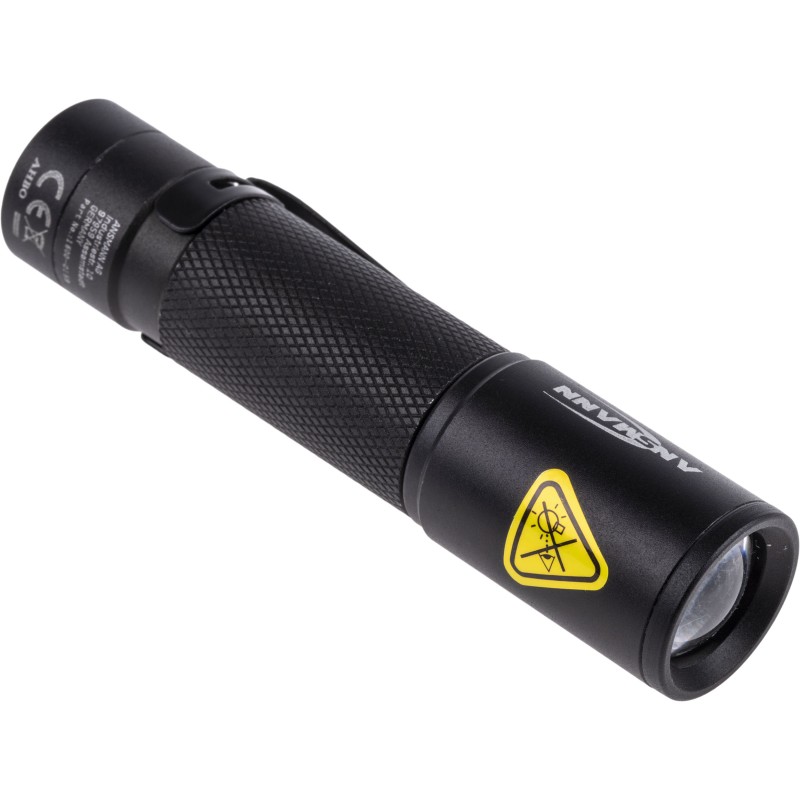 1 pcs - Ansmann T50F LED Torch Black 60 lm, 92 mm
