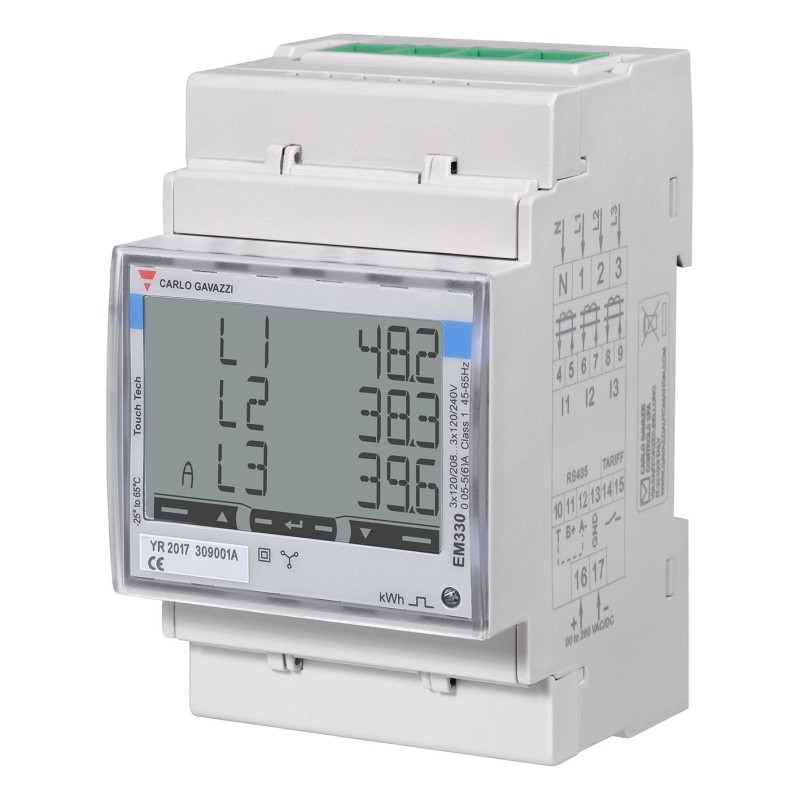 1 pcs - Carlo Gavazzi 3 Phase LCD Energy Meter