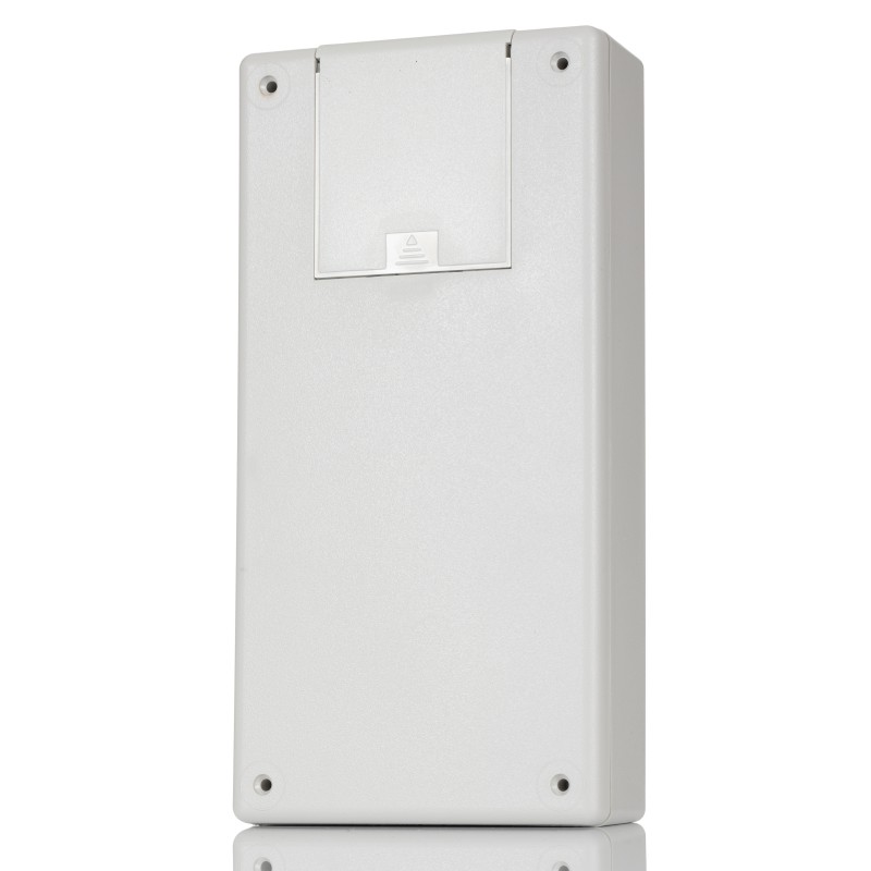 1 pcs - Hammond 1599 Series Grey ABS Handheld Enclosure, Integral Battery Compartment, IP54, 220 x 110 x 44.8mm