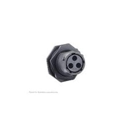 1 pcs : UTSX7103S - Standard Circular Connector Jam nut receptacle, without backshell, for 3 female contacts, IP68/69K