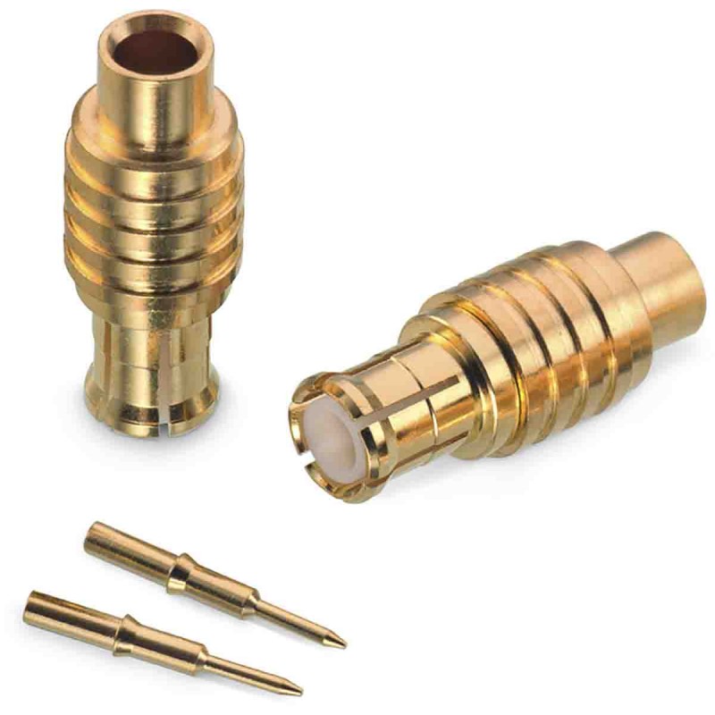 2 pcs - Wurth Elektronik WR-MCX Series, Plug Cable Mount MCX Connector, 50Ω, Solder Termination, Straight Body