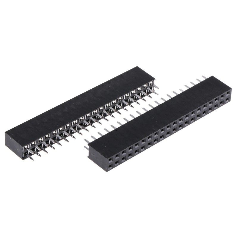 5 pcs - HARWIN Straight Through Hole Mount PCB Socket, 40-Contact, 2-Row, 2.54mm Pitch, Solder Termination