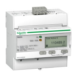 1 pcs - Schneider Electric 3 Phase LCD Energy Meter, Type Electronic