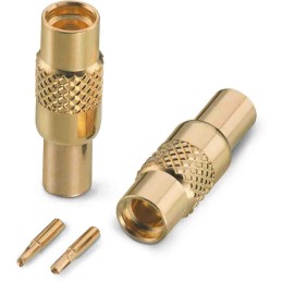 2 pcs - Wurth Elektronik WR-MMCX Series, jack Cable Mount MMCX Connector, 50Ω, Solder Termination, Straight Body