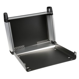 1 pcs - CAMDENBOSS 110 Series Grey Aluminium Instrument Case, 427.5 x 351 x 130mm