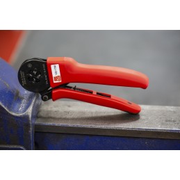 1 pcs - RS PRO Hand Ratcheting Crimp Tool for Wire End Sleeves, 0,14 - 10mm² Wire