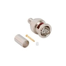 1 pcs : 031-70572-12G - RF Connectors / Coaxial Connectors BNC Str Cr Pl B4505P 75 Ohm 12G Opt