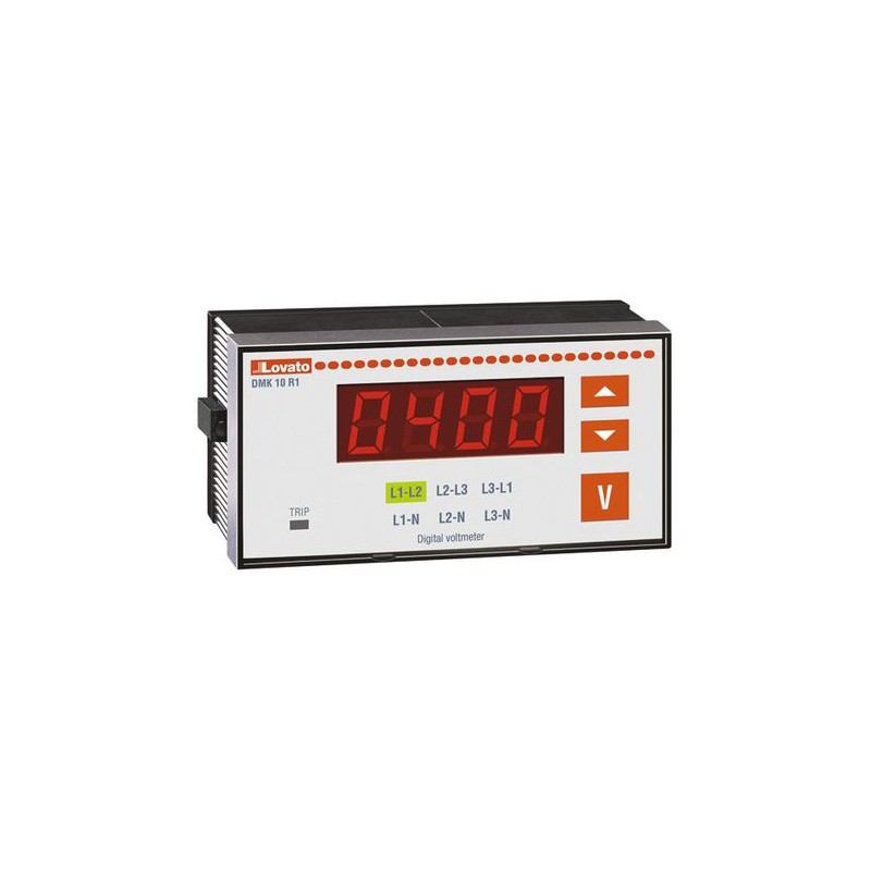 1 pcs - Lovato Digital Voltmeter AC, LED Display 4-Digits ±0.25 %