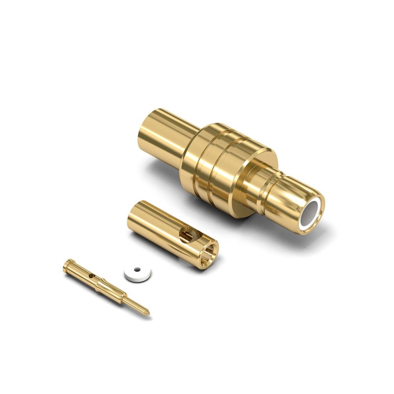 2 pcs - Wurth Elektronik WR-SMB Series, jack Cable Mount SMB Connector, 50Ω, Crimp Termination, Straight Body