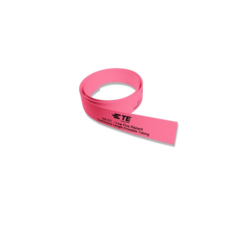 50 pcs - TE Connectivity Cross Linked Polyolefin Pink Cable Sleeve, 50m Length, HX-CT Series