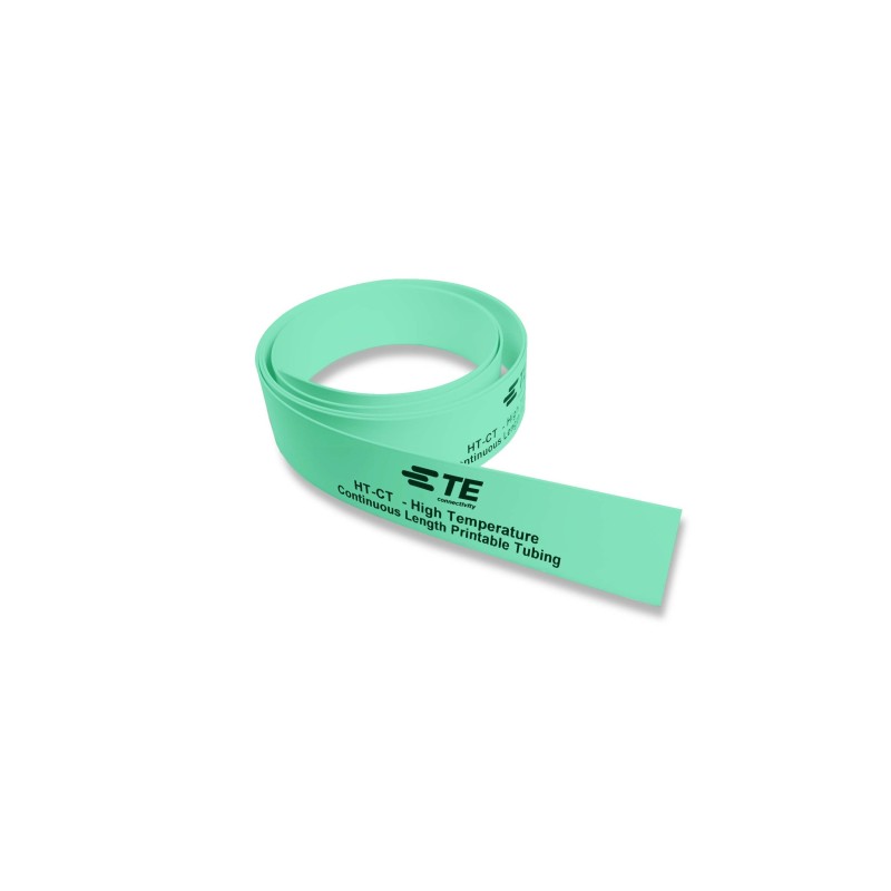 50 pcs - TE Connectivity Cross Linked Polyolefin Green Cable Sleeve, 50m Length, HT-CT Series