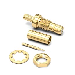 2 pcs - Wurth Elektronik WR-SMB Series, jack Cable Mount SMB Connector, 50Ω, Crimp Termination, Straight Body