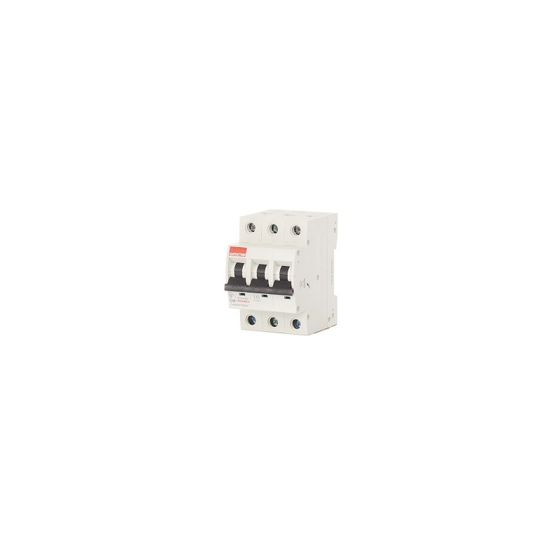 1 pcs - Contactum MCB, 3P, 40A Curve C, 415V AC, 10 kA Breaking Capacity