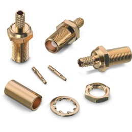 2 pcs - Wurth Elektronik WR-MCX Series, jack Cable Mount MCX Connector, 50Ω, Crimp Termination, Straight Body