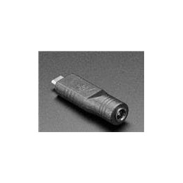 1 pcs : 4536 - USB Connectors 2.1mm 5VDC Barrel Jack to USB C Adapter