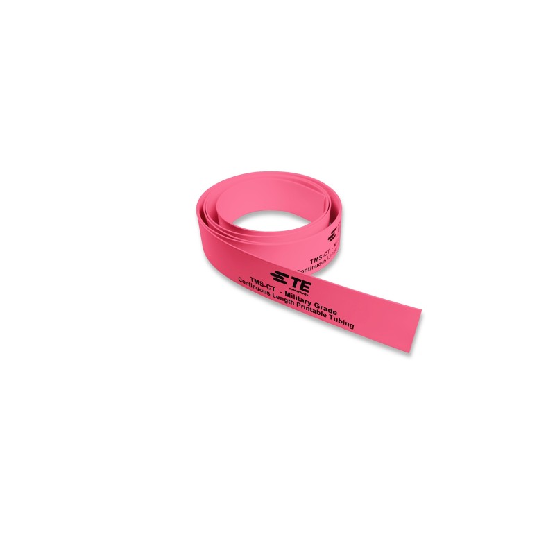 50 pcs - TE Connectivity Cross Linked Polyolefin Pink Cable Sleeve, 50m Length, TMS-CT Series