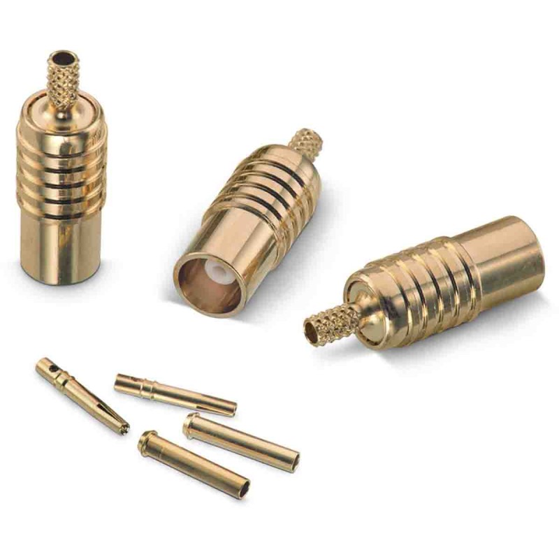 2 pcs - Wurth Elektronik WR-MCX Series, jack Cable Mount MCX Connector, 50Ω, Crimp Termination, Straight Body